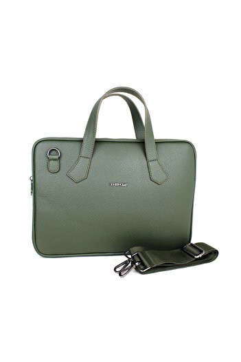deri,se club Women's Khaki Color Briefcase 13.6 Inch Laptop Bag
