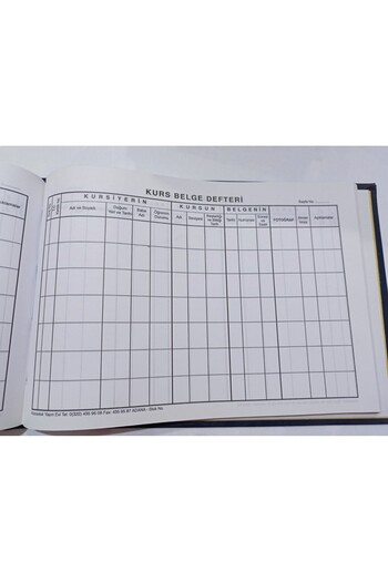 Kocaoluk Hardcover Covered Course Document Record Book