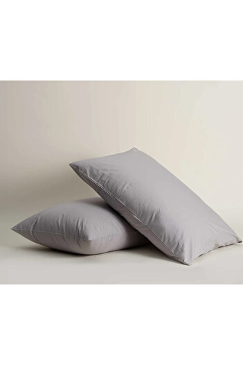 GERCELLA 2 Pieces Gray 100% Cotton Pillow Case Pillow Case - 50X70Cm