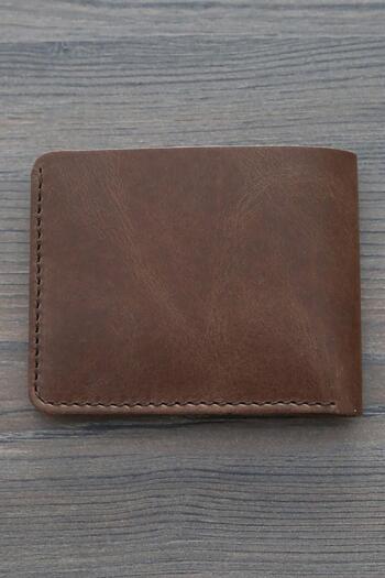 Madmext Genuine Leather Men's Wallet with Brown Card and Money Compartment and Stitching Detail 7259