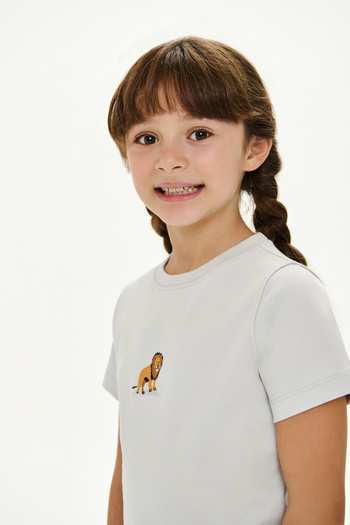 WWF Market Aslan Premium Kids T-Shirt - Light Gray