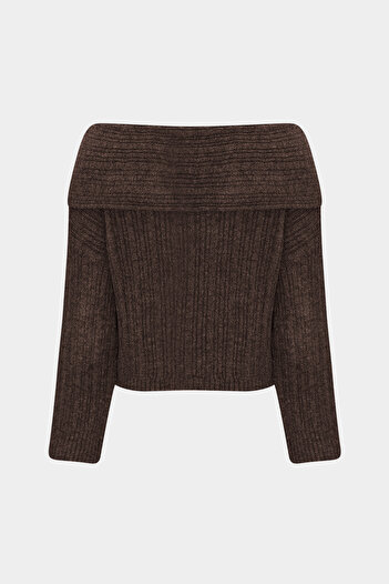 Açelya Okcu Madonna Collar Women's Knitwear Sweater