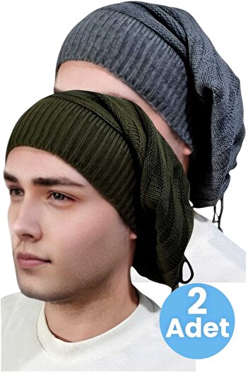 Trenderrs 2-Piece Men's Winter Knitwear Knitted Beanie and Neck Collar
