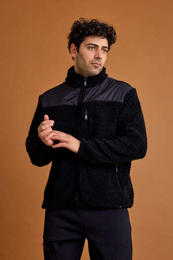 Scorp Orbit Erkek Casual Peluş Mont Siyah