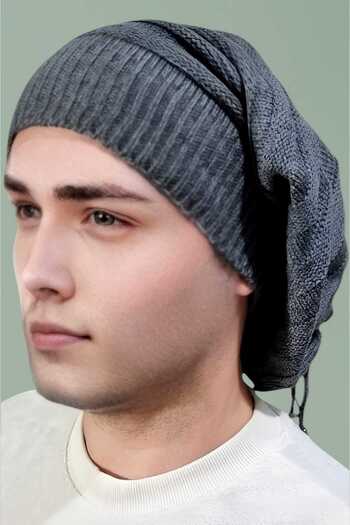 Trenderrs 2-Piece Men's Winter Knitwear Knitted Beanie and Neck Collar