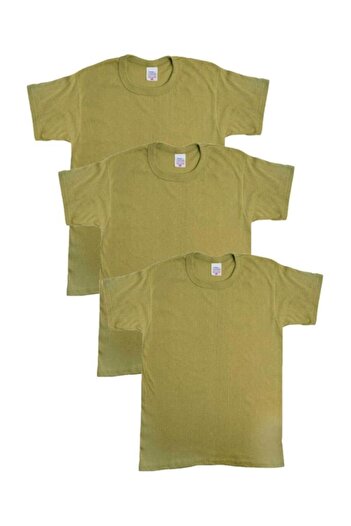 SINGLE SWORD Men's Military 3-Piece Half Sleeve Undershirt Military Athlete Set