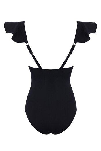 SAILOR moda V-Neck Belted Swimsuit