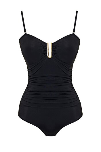 SAILOR moda Gathered Swimsuit with Accessories