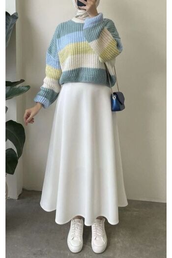 CNG MODA Puff Scuba Skirt