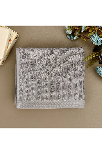 Evidea Soft Patte Hand Towel - Gray - 30X50 cm