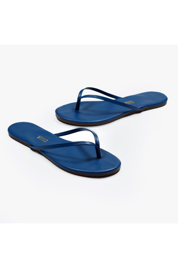 Tkees Women's Classic Petrol Blue Daily Stylish Flip Flops