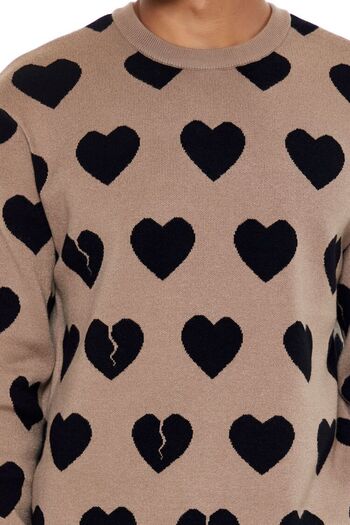 Forever 21 Kalp Desenli Kazak