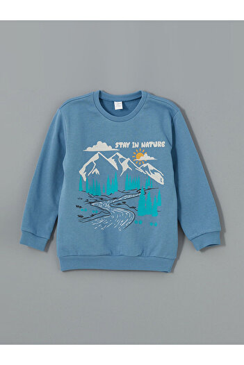 LC Waikiki Lcwk Crew Neck Printed Boys' Sweatshirt 2-Piece
