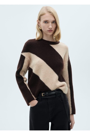 MANGO Woman Striped Knitwear Sweater