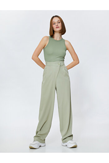 Koton Basic Tank Top bordás kötőfék gallér