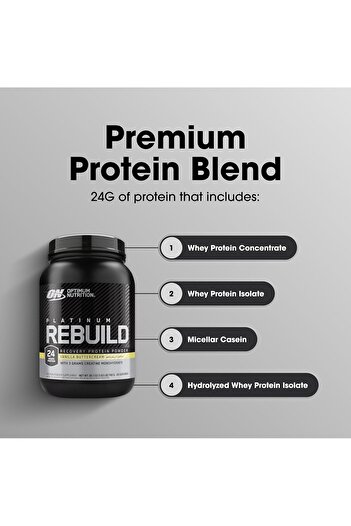 Optimum Nutrition بودرة إعادة بناء البلاتين، كريمة الزبدة بالفانيليا، 1.67 رطل