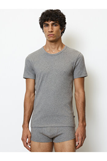 Marc O'Polo T-Shirt Iconic Rib Unterziehshirt Unterhemd Kurzarm