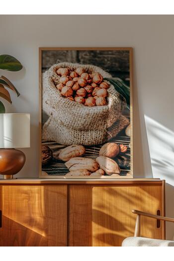 Postifull Rustic Unframed Poster, Scandinavian Brown Painting, No:438 Hazelnut Photo