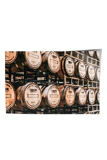 Postifull Rustic Unframed Poster, Scandinavian Brown Painting, No:496 Barrel Photo