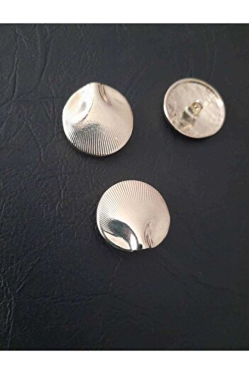 İMREN AKSESUAR Yellow Metal Button - 2.5 Cm, 1 Pack 4 Pieces, Hanging Finish