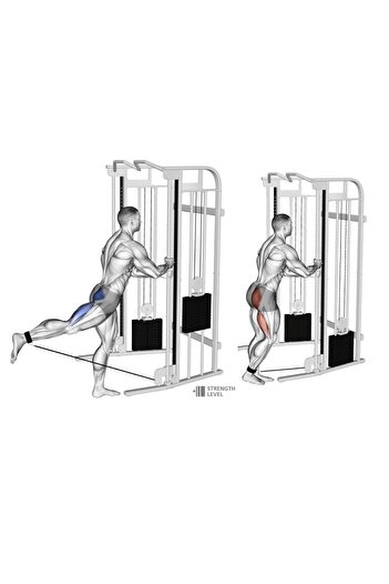 ÇAKABEY Ankle Straps Fitness Ayak Bileği Ağırlık Çalışma Kemeri Cable Kickback Bilek Aparatı Sağ/sol Takım