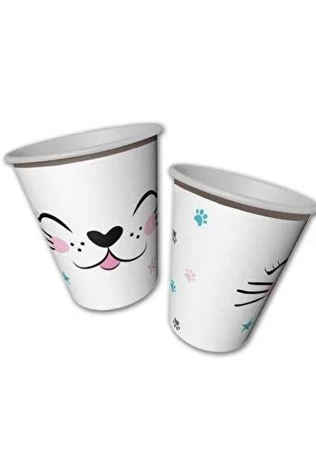 Parti Dükkanım Miss Cat Cat Cup (8 PCS)