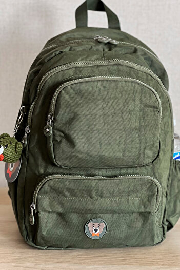MORCA Unisex Ordunca Khaki Backpack - Klinkir Waterproof Fabric - 40X30Cm with Laptop Compartment - 18Lt