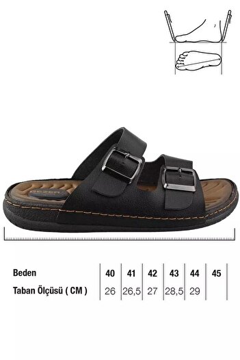 GEZER Men's Orthopedic Massage Slippers - Black