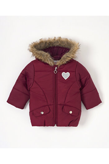 Babyhug Babyhug Full Sleeves Solid Hooded Jacket - Maroon