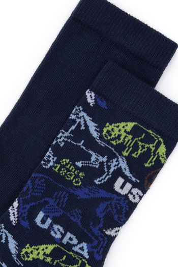 U.S. Polo Assn. Boy's Navy Blue Socks 50299269 -Vr033