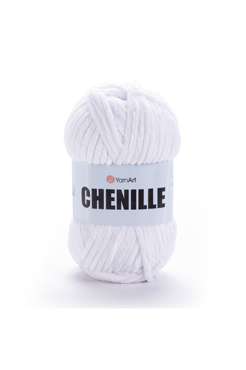 Yarnart Chenille - Πλεκτό Χέρι Νήμα Λευκό-541