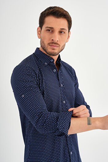 ALEXANDERGARDI Сорочка в смужку Slim Fit (E20-32110)