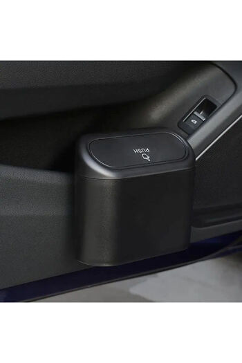 Choice 500mL-1L 003black Wholesale Portable Plastic Car Storage Box Car Trash Can With Lid Garbage Waterpro