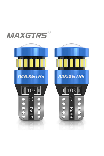 Choice 2PCS T10 W5W LED Bulbs Red Canbus 194 168 LED Clearance Yellow Light Car Interior Reading Door Tr...