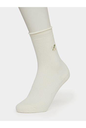 Styli Pack of 2- Embroidered Detail Socks