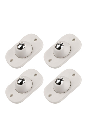 Choice 4pcs White 4pcs/Set Self-Adhesive Rollers For Furniture Universal Pulley Rotating Wheels Swivel Cast