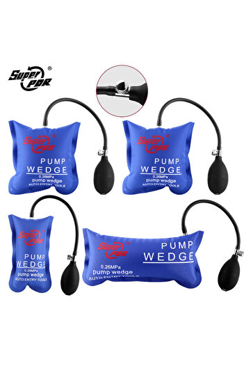 Choice 4PC S-M-M-L Air Pump Wedges Inflatable Airbag For Door Windows Car Powerful Installation Alignment R