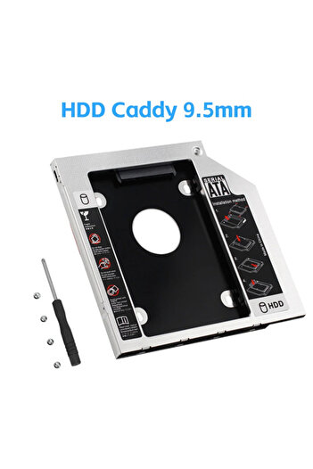 Choice 9.5mm Plastic Aluminum Hard Disk Tray For 12.7/9.5 Inch Laptop Mechanical Sata3 Ssd Solid State Driv