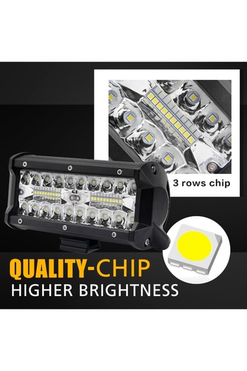 Choice 7inch Co Light 4" 2pcs 120w Led Work Light Bar 7'' For Tractor Boat Off-road Truck Suv Atv Spot Floo