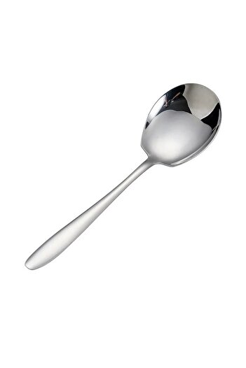 Choice 1pc silvery 1pc Stainless Steel Divided Soup Spoon Public Spoon Buffet Spoon For Home Kitchen Restau