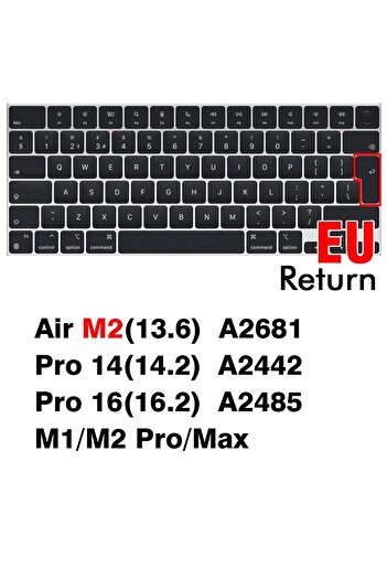 Choice EU Air 13 Pro 14 16 Keyboard Cover For Macbook Air 13 M2 Pro 13 M1 Pro 14 16 Max Silicone Protector
