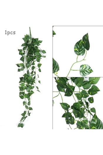 Choice 90cm style B 90cm Artificial Plants Creeper Green Leaves Wall Hanging Ivy Leaf Garland Home Garden D
