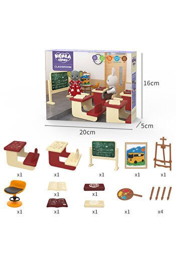 Choice FDE67428 1:12 Dollhouse Koala Miniature Simulation Classroom Scene Accessories Drawing Tool Miniatur