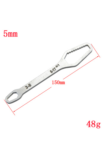 Choice Silver 3-17mm 3-17mm 3 to 17 Silvery Multifunctional Double End Box Wrench Hexagon Double End Solid