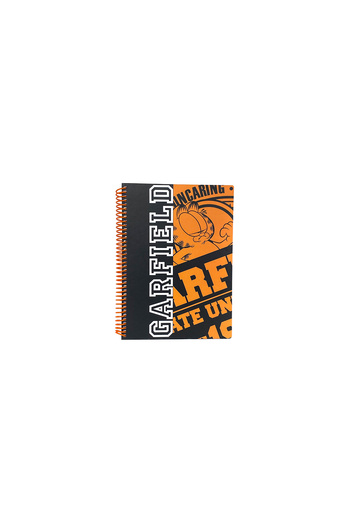 Space License Garfield Universal Spiral Hard Cover Checked Notebook