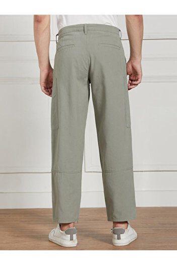 Dennis Lingo By Styli Cotton Lycra Solid Stretchable Relaxed Fit Cargo Trousers