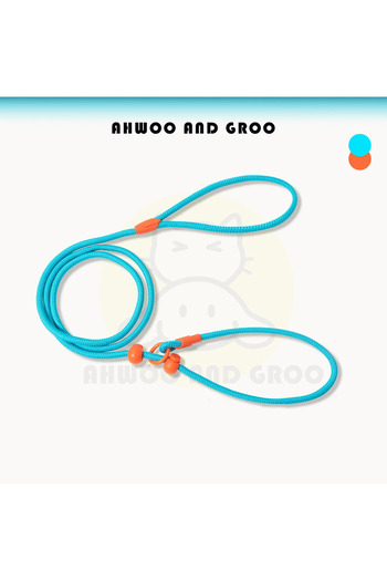 Choice Blue 150cm Pet Dog Training Round Rope Light Weight Nylon P Chain Collar Adjustable For Small Medium