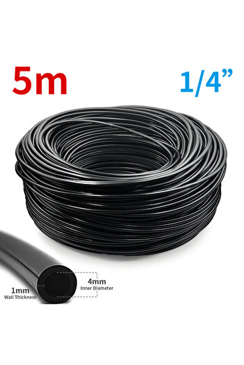 Choice 5m black 5m Black Drip Irrigation Hose Perfect for DIY Garden Irrigation System Or as Blank Distribu
