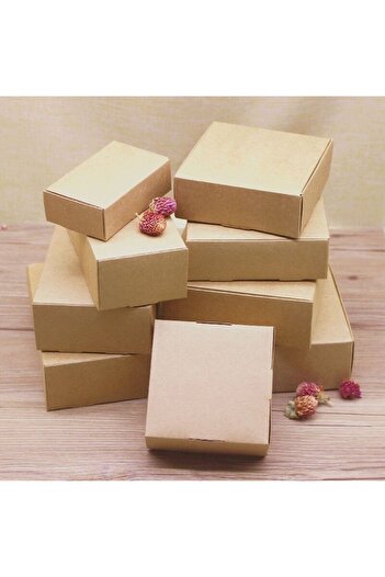 Choice Khaki 10x6x3cm 10pcs/lot Kraft Gift Paper Box Mult Size White Paper Cardboard 2 Colour Option