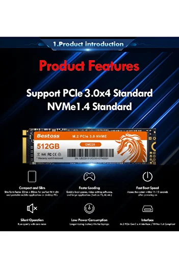Choice قرص صلب داخلي Bestoss Nvme M2 SSD بسعة 1 تيرابايت وذاكرة 256 جيجابايت ومحرك أقراص صلبة Nvme M2 بسعة 256 جيجابايت وجهاز كمبيوتر ألعاب منزلي